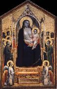 GIOTTO di Bondone Throning God mother with the child china oil painting reproduction